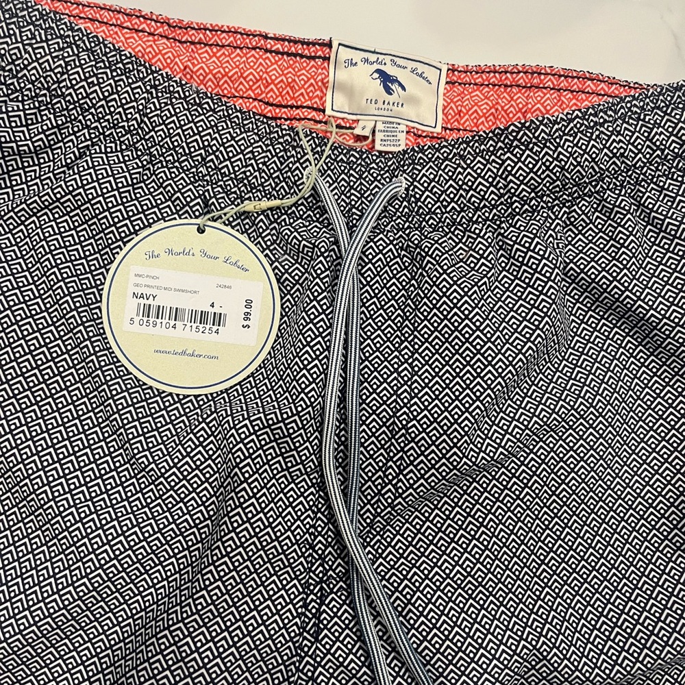 The North Face Black and White Geometric Shorts